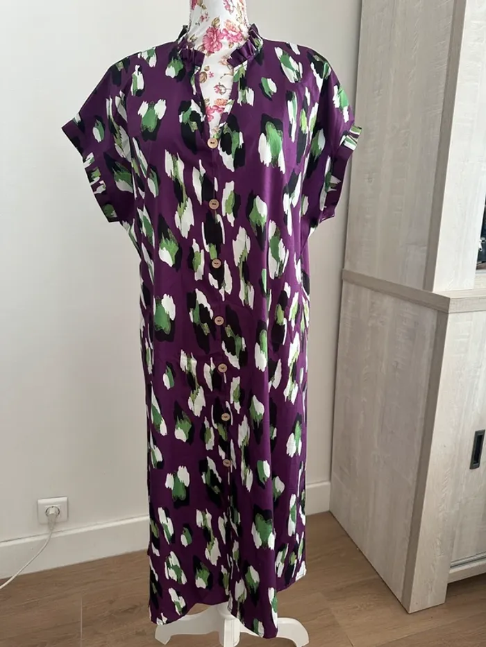 Robe ample satiné été