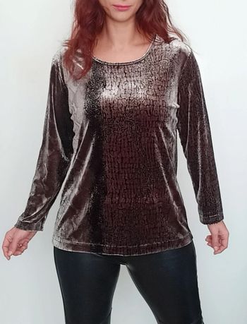 Haut velours brillant chic taille 40/42