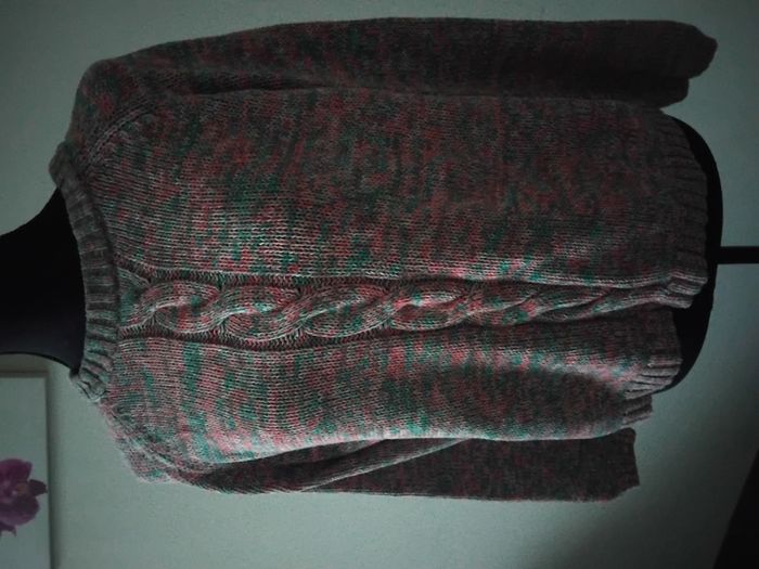 Pull mouliné col rond