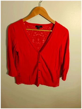 C10 gilet rouge 123 38