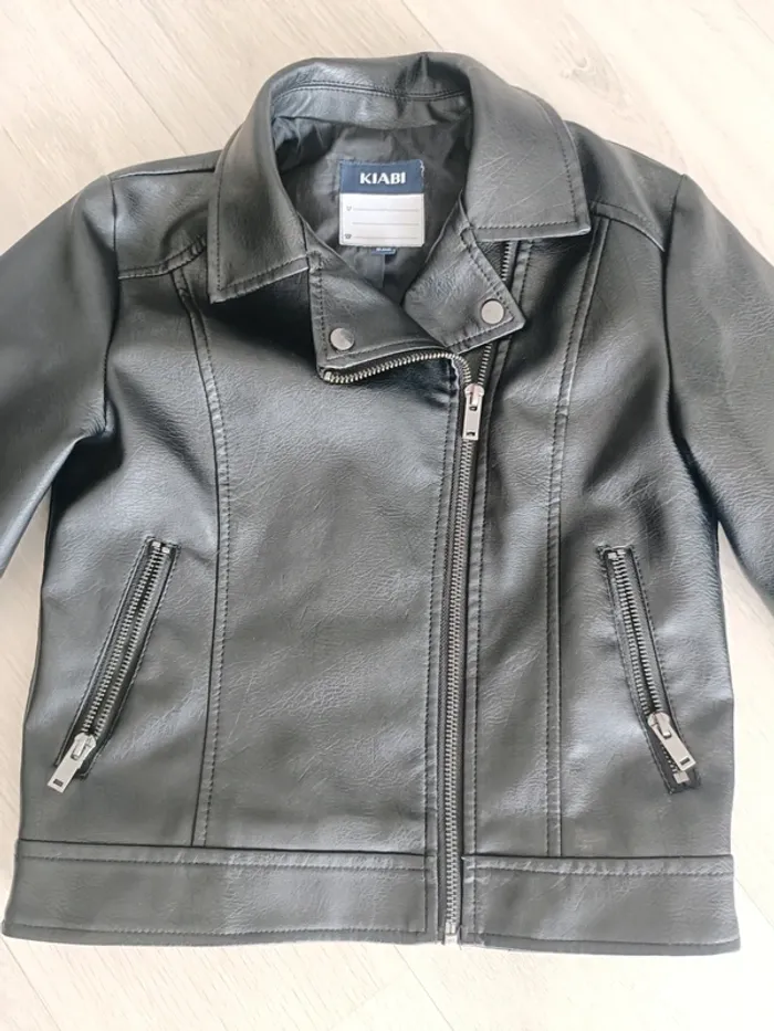 Veste simili      cuir enfant fille Kiabi - photo numéro 2