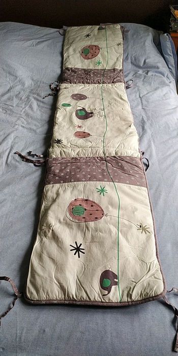 Tour de lit bébé - parme et gris - VertBaudet