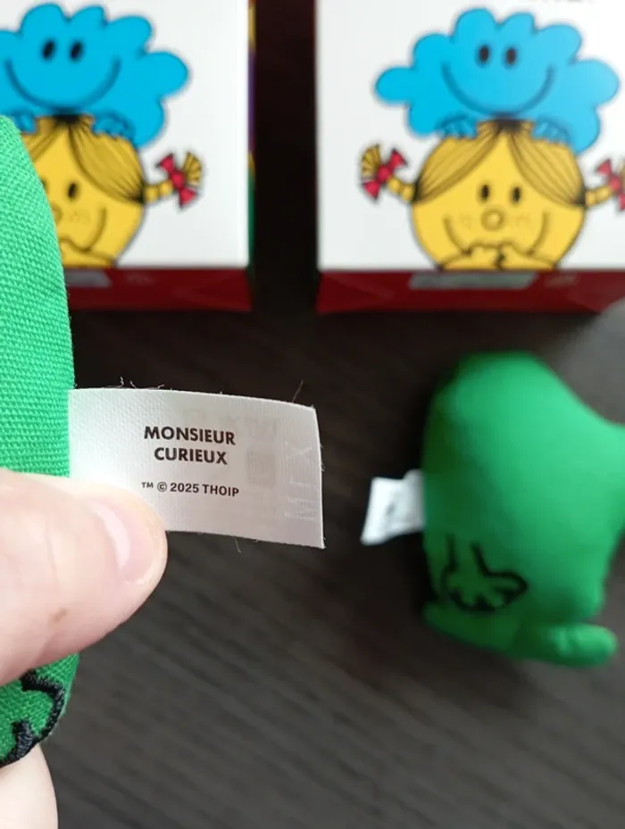 Lot 2 peluches collector Monsieur Madame: Monsieur Curieux. - photo numéro 3