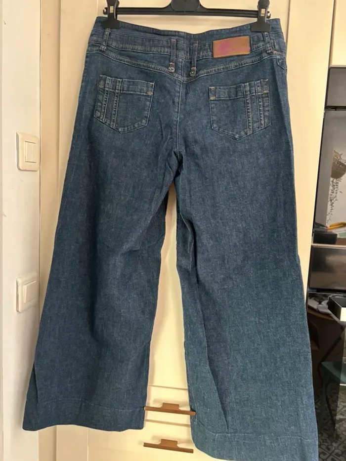 Pantalon jean jambe large Chattawak taille 42 - photo numéro 4