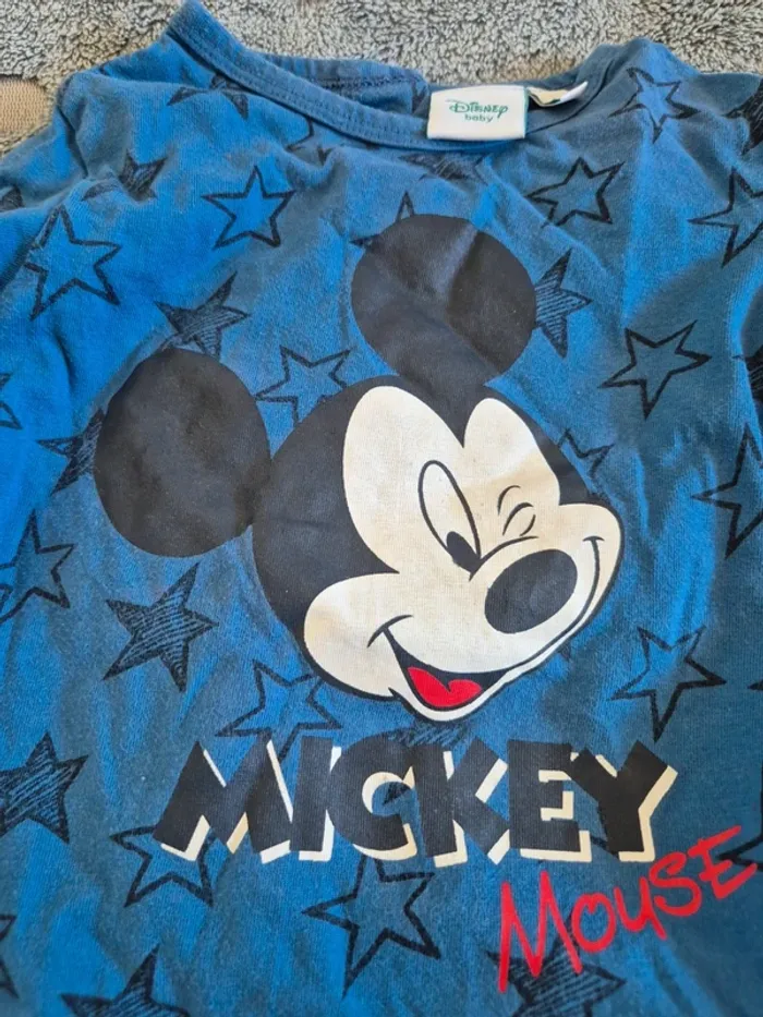 Pyjama mi-saison mickey 9 mois - photo numéro 3