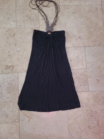 Robe noire dos nu TS