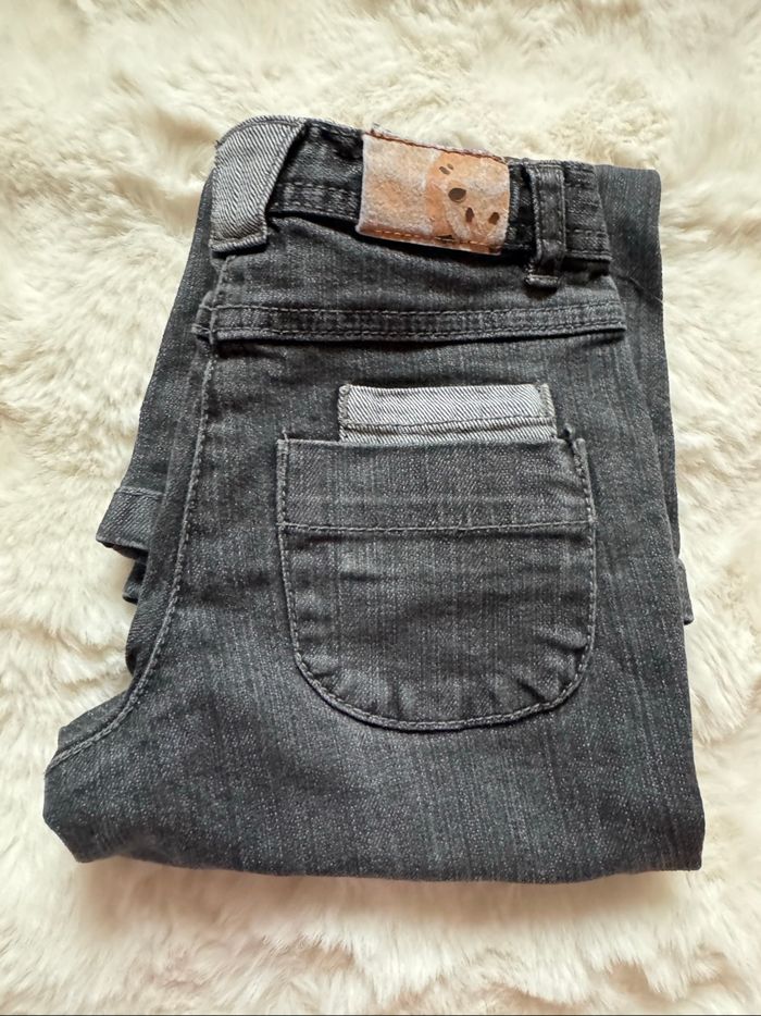 👖 jean gris - coupe large - fille - 5 ans - vertbaudet- état satisfaisant - photo numéro 10