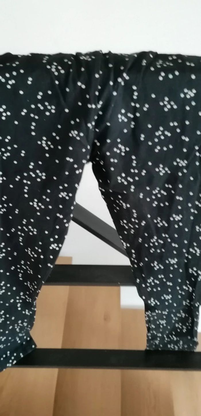 Legging noir a pois. 9/10 ans - photo numéro 3