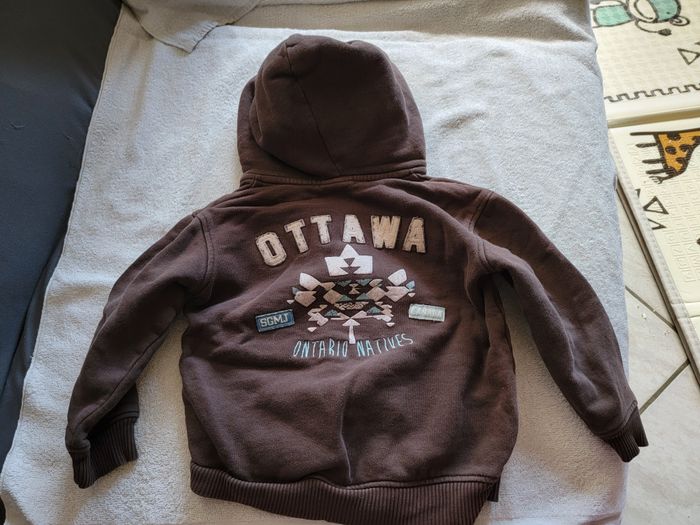 Gilet polaire marron 5 ans garçon - photo numéro 2