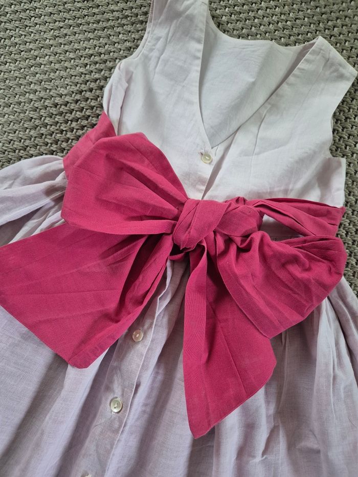 Robe cérémonie nœud fushia - 8 ans - photo numéro 7