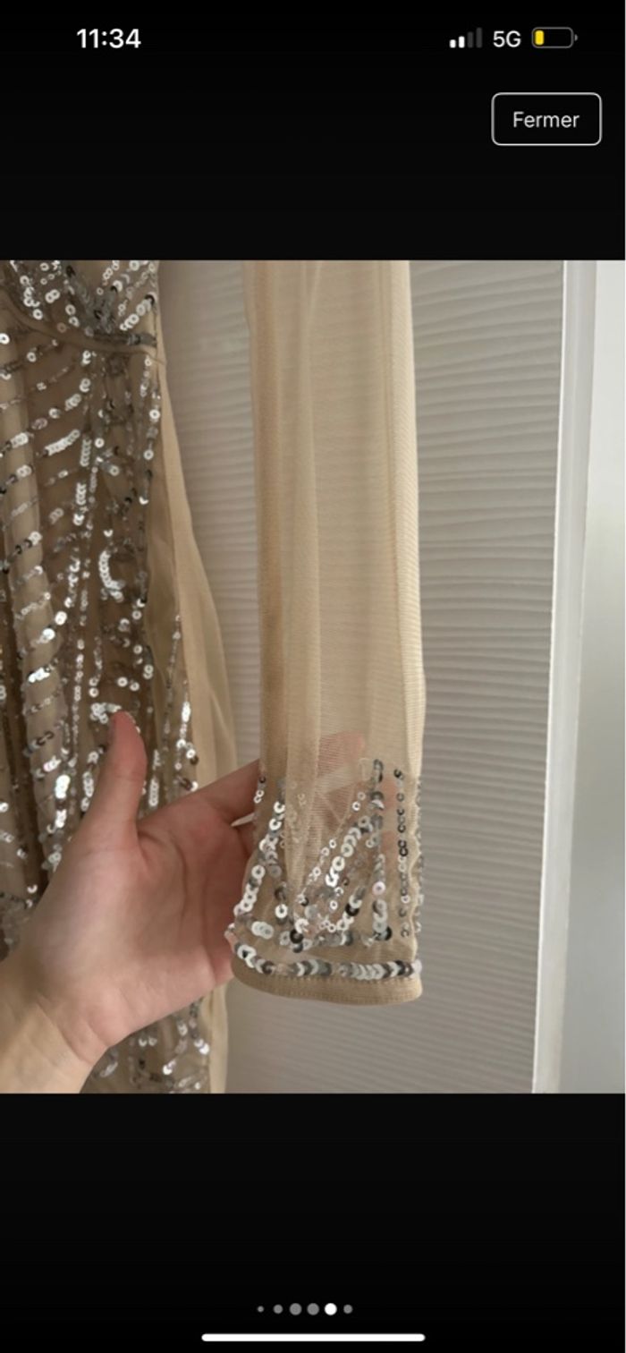 Robe soirée pailleté dos nus - photo numéro 3