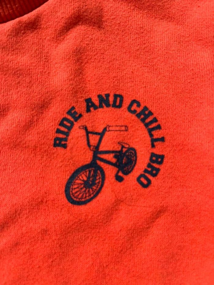 Pull in extenso 6 ans orange - photo numéro 4