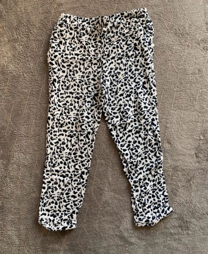 Legging noir et blanc fille taille 5 ans - photo numéro 3