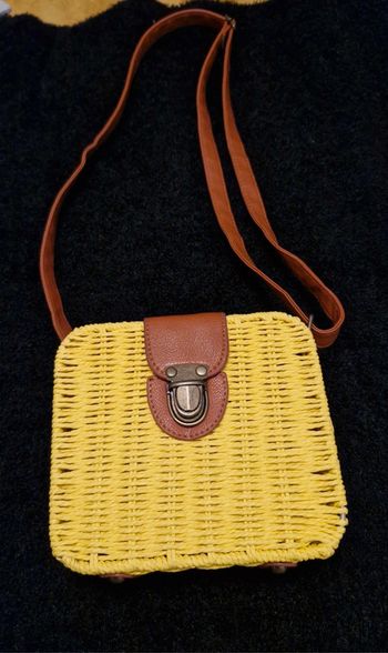 Sac à main en rotin