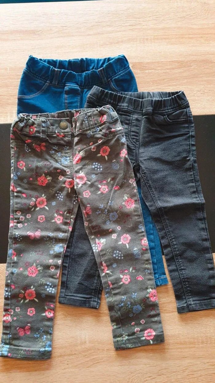 Lot de 3 jeans 92 cm