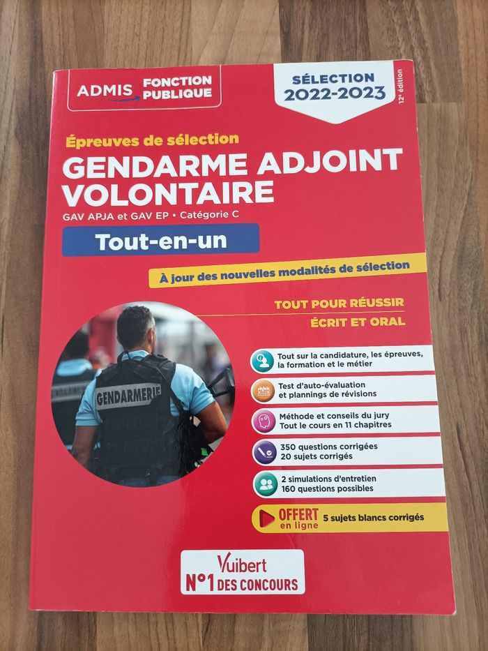 Livre préparation concours gendarme adjoint volontaire Gav #concoursgendarmerie