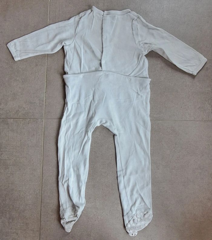 Pyjama une pièce blan Vertbaudet 23 mois - photo numéro 4