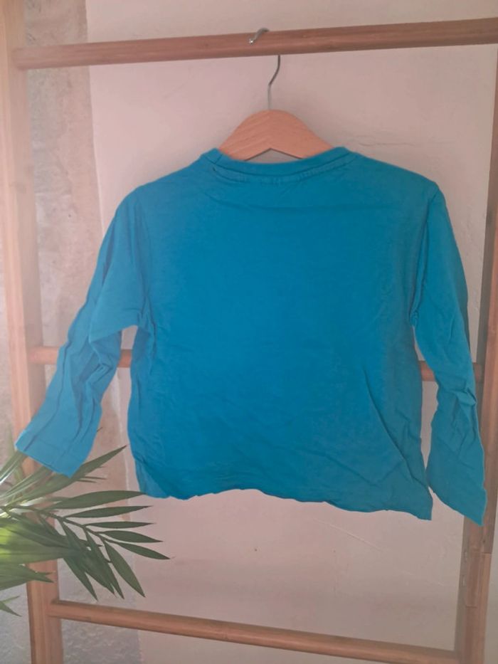 Tee shirt ML bleu Spiderman 4A très bon état - photo numéro 2