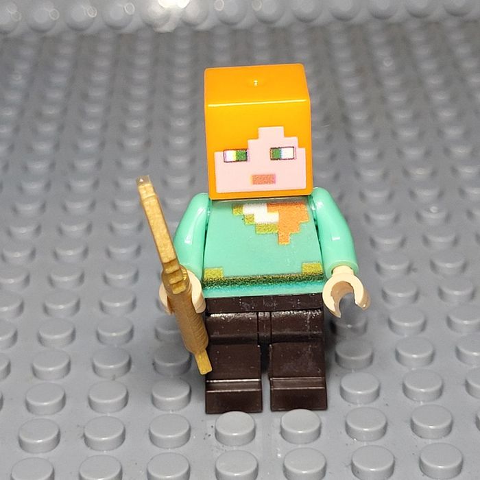 Minifigure / Figurine 🎮 Minecraft  - Alex 🟧