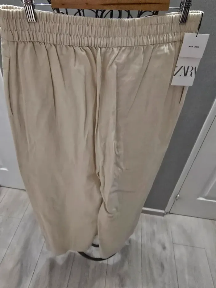 Pantalon Zara avec lin - photo numéro 5