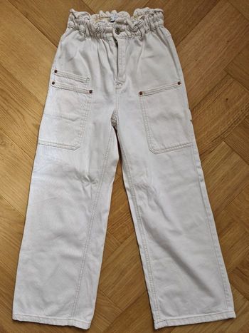 Jean fille Zara beige 13 / 14 ans