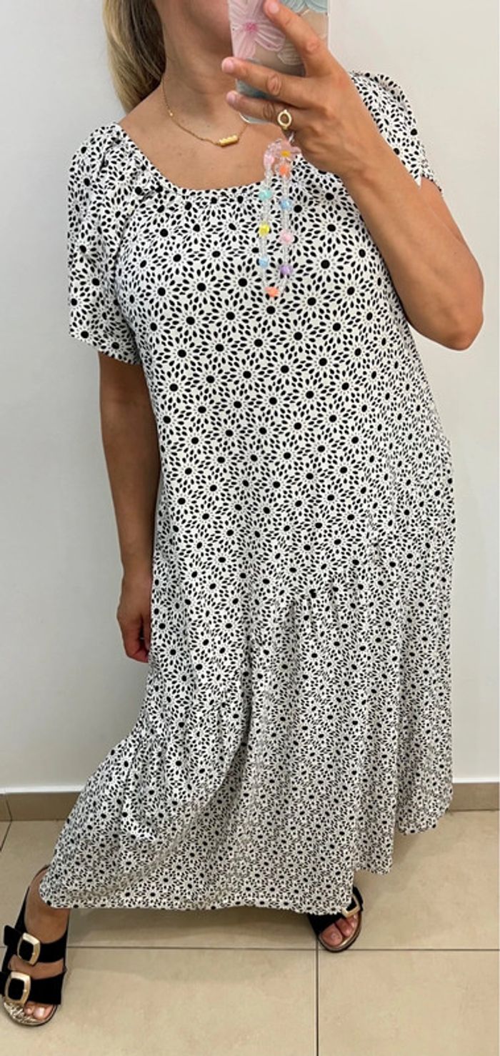 🖤Robe ample longue imprimée Taille M