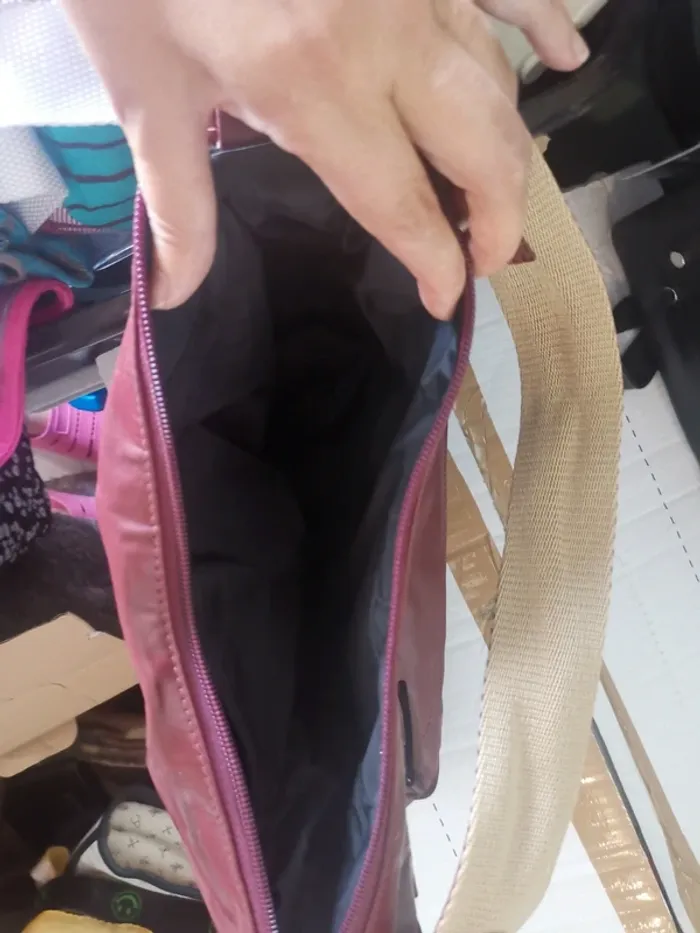Joli sac bordeaux - photo numéro 4