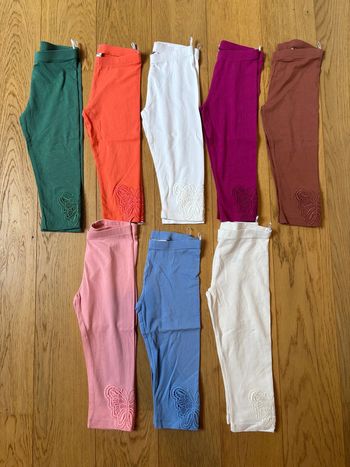 Lot de 8 legging 3/4 7 ans C&A