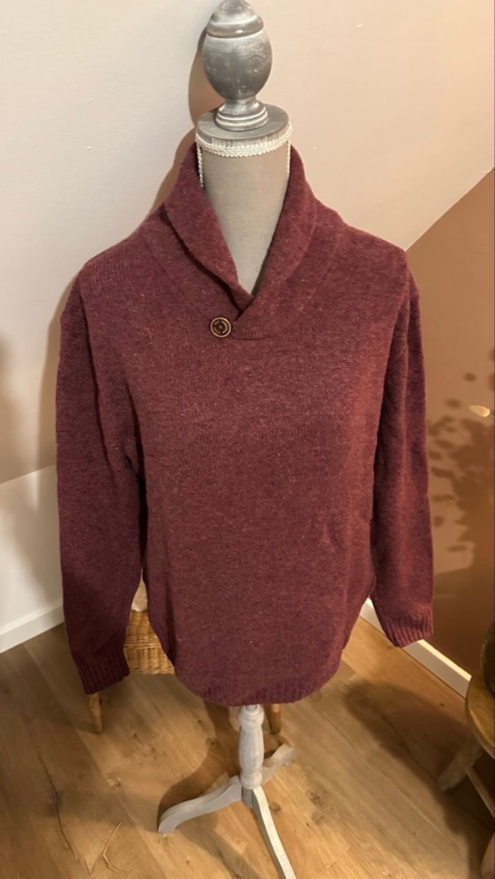 🤍 Pull bordeaux marron taille M neuf nils sundström 🤍 - photo numéro 4