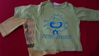 Lot 2 t-shirt 1 mois