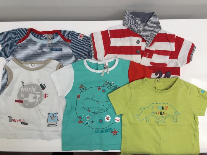 Lot de 5 hauts été