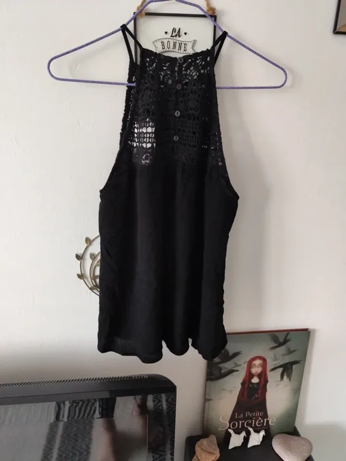 Débardeur noir stradivarius - photo numéro 2