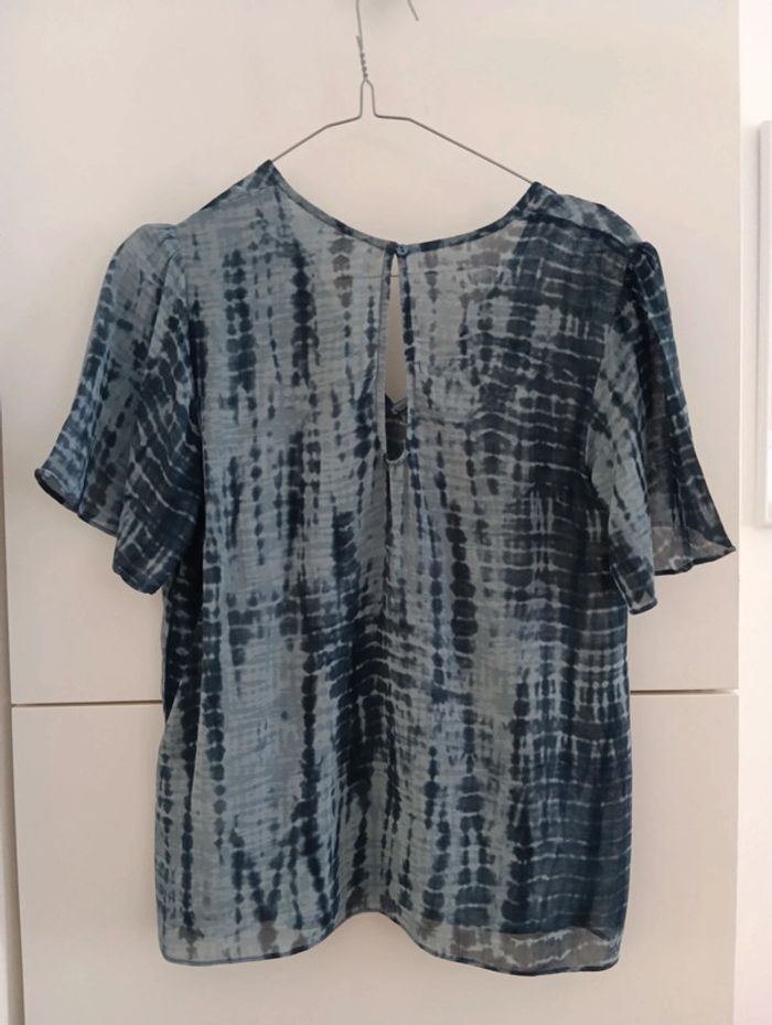 Blouse sud express légère Tie Dye bleu gris XS - photo numéro 3