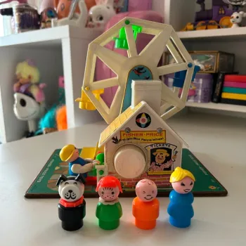 Grande roue fisher price 969 vintage music box ferris wheel 1966