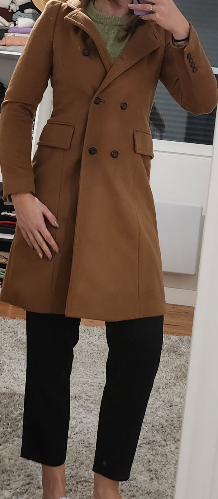 Manteau laine zara - photo numéro 2