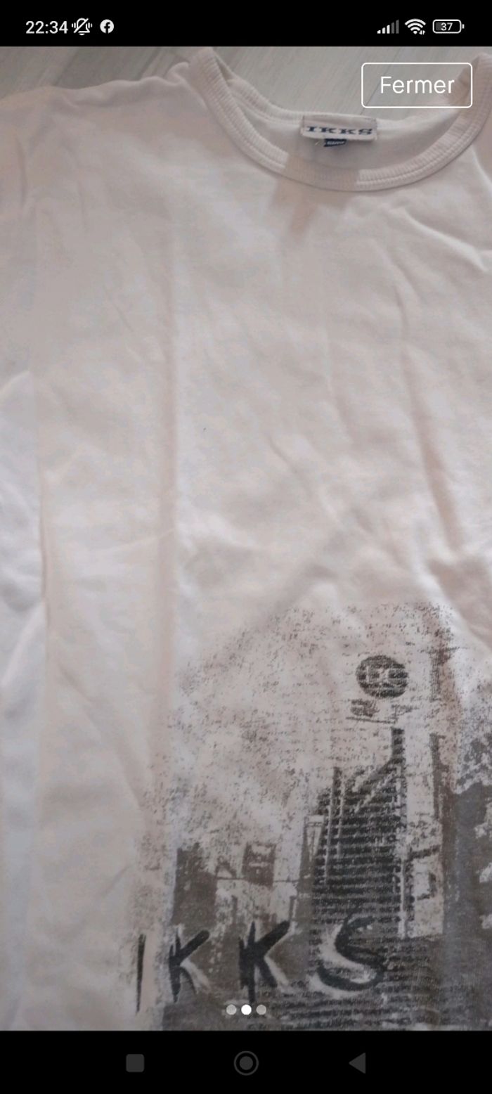 T-shirt IKKS garçon 10 ans - photo numéro 2