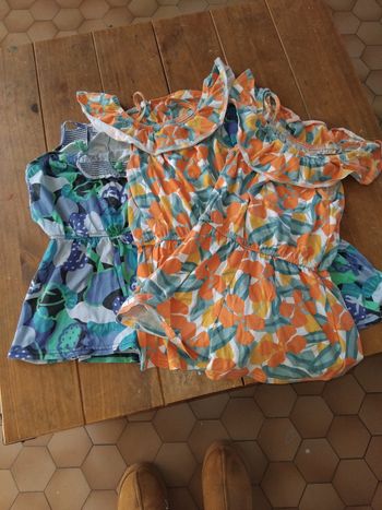 Lot de 4 robes shorts 