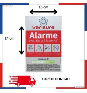 VERISURE plaque rigide de dissuasion 2026