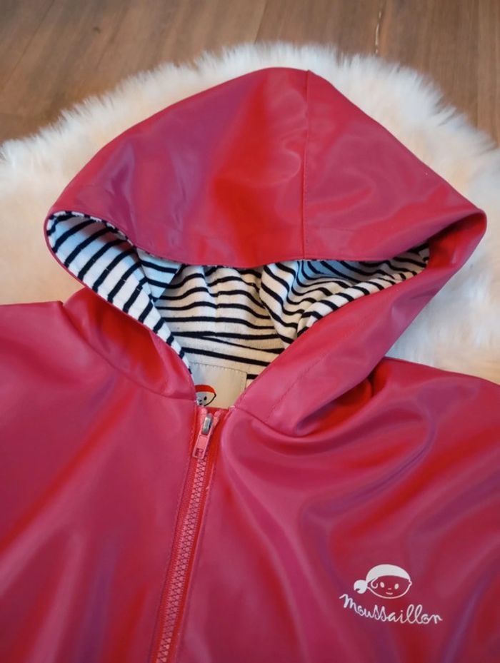 Moussaillon 💀 cire cape poncho fille rose 3 ans imperméable - photo numéro 9