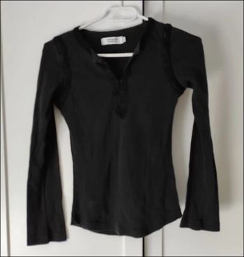 Haut noir à manches longues - Comptoir des Cotonniers