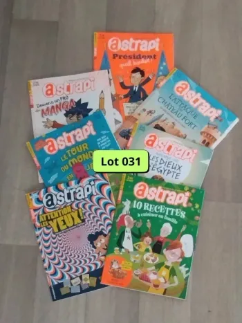 Lot de 7 magazines Astrapi année 2021-22 L031