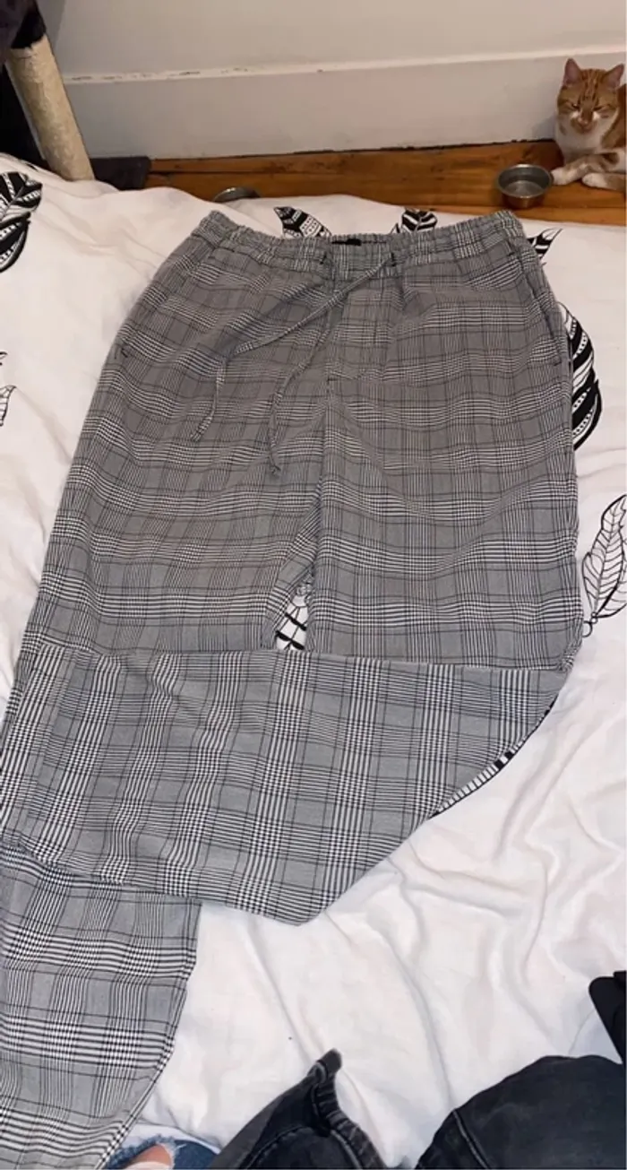 Pantalon à carreau