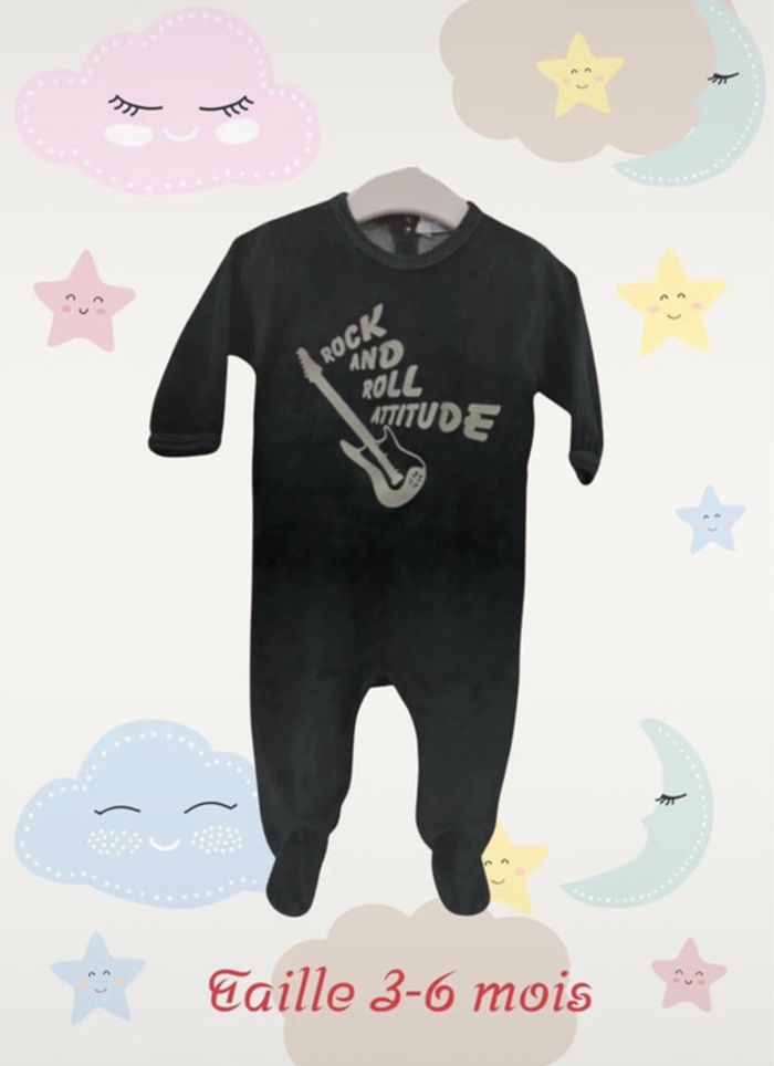 Pyjama rock and roll garçon 3-6 mois