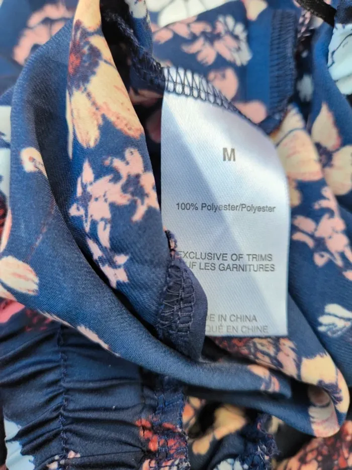 Top ARDENE épaules dénudées – Fleuri – Taille M - photo numéro 6