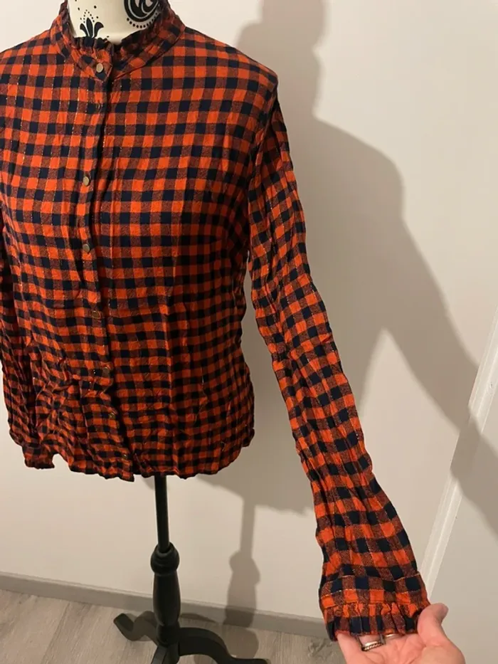 Chemisier à carreaux C'est beau la vie - Taille 44 - photo numéro 4