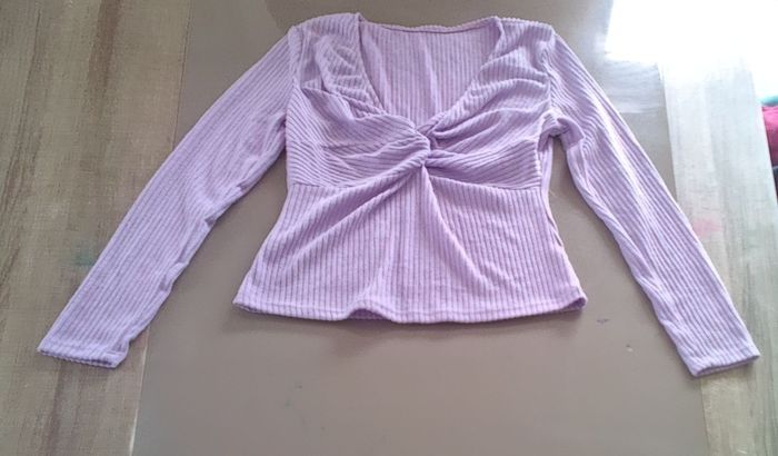 💜 Haut violet à manches longues – Taille S – Femme - photo numéro 4