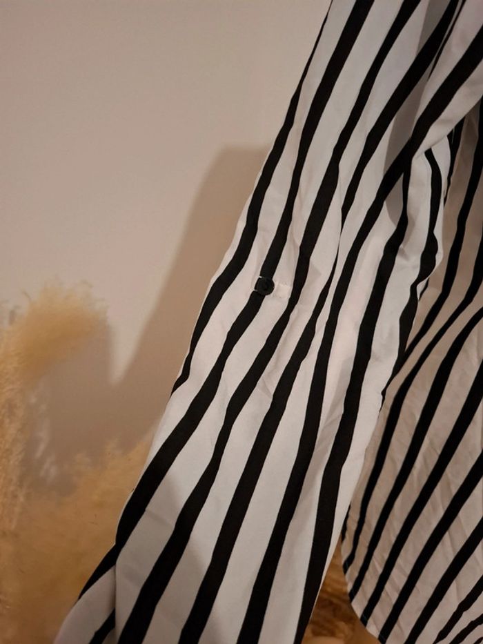Chemise longue rayée Bel & Bo taille S 36 - photo numéro 4