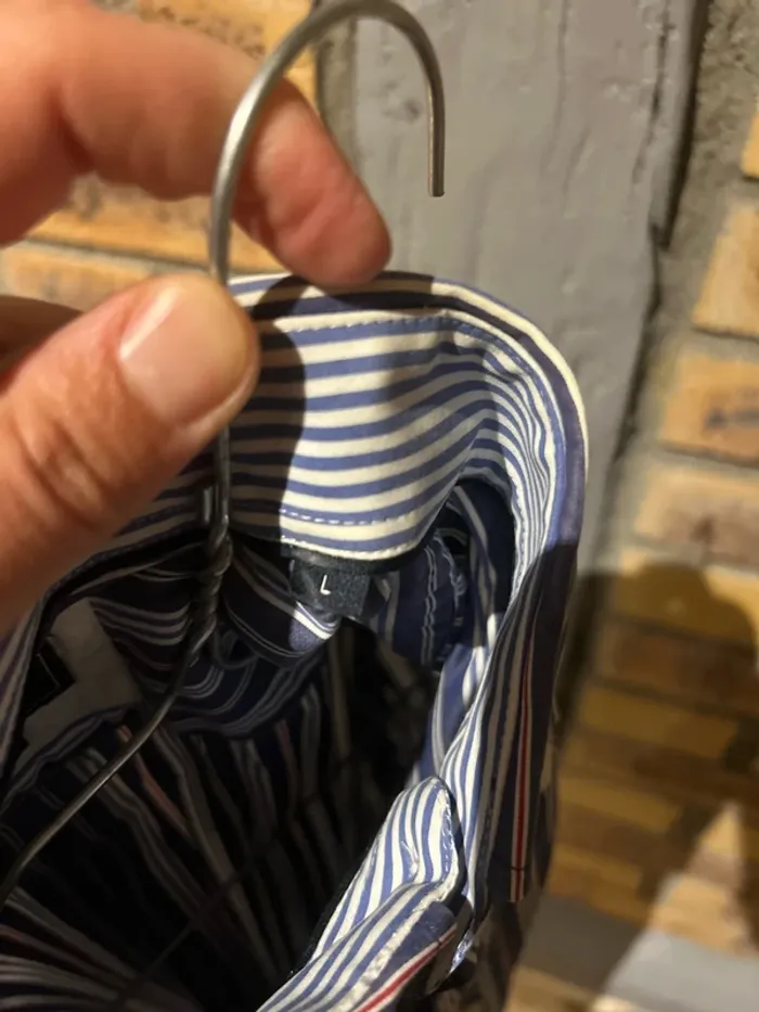 Chemise à rayures manches courtes homme, Eden Park taille L - photo numéro 4