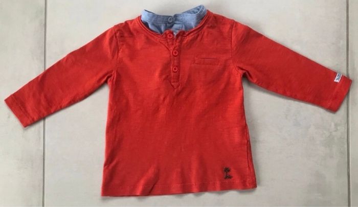 Lot de 2 polos manches longues 2 ans - photo numéro 2