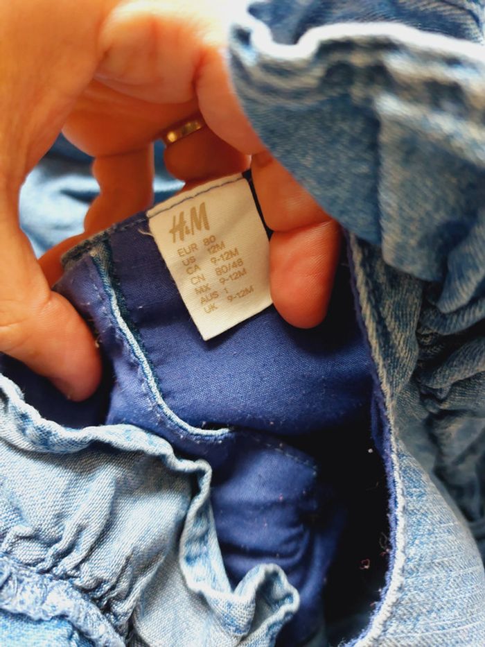 Ensemble H&M legging + chemise 12-18mois - 80 cms très bon état - photo numéro 4